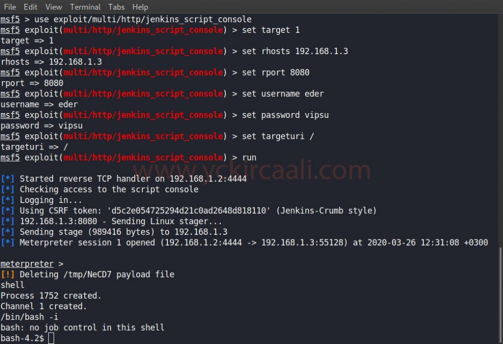 Metasploit and msfconsole  jarbas