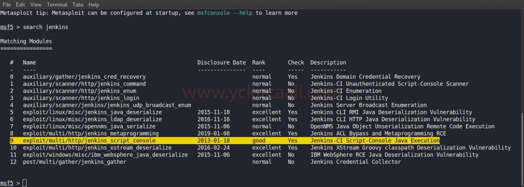 Msfconsole and Searchsploit  jarbas